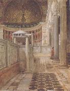 Interior of the Church of San Clemente (mk23) Alma-Tadema, Sir Lawrence
